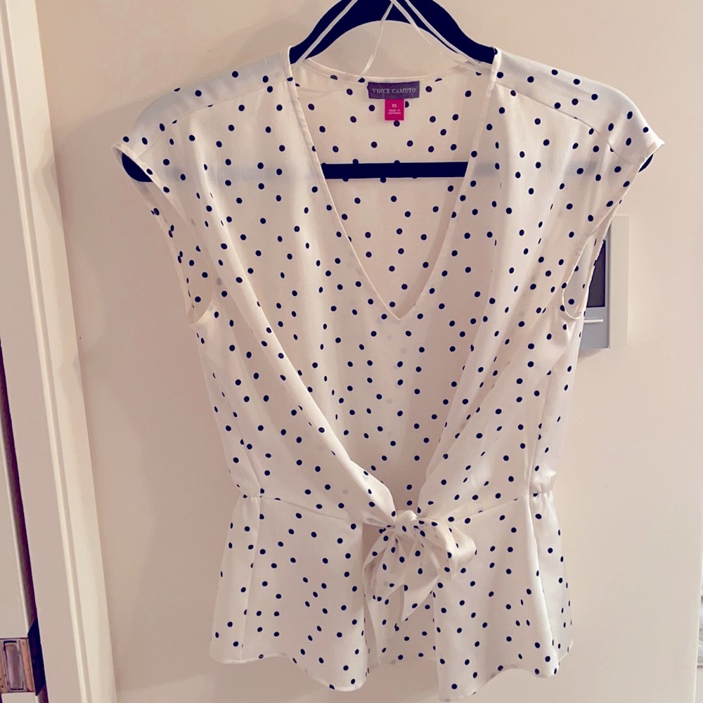 Vince Camuto Tie Waist Top